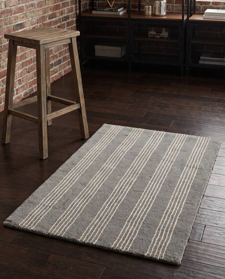 Detail image of 2' 2 x 3' 1 Jill Zarin Striped Wool Rug