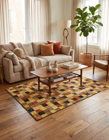 4' x 5' 10 Hand Knotted Modern Ziegler Oriental Rug