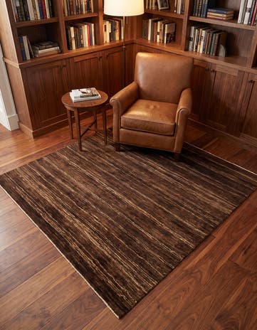 6' x 6' 6 Hand Knotted Kashkuli Gabbeh Wool Square Rug