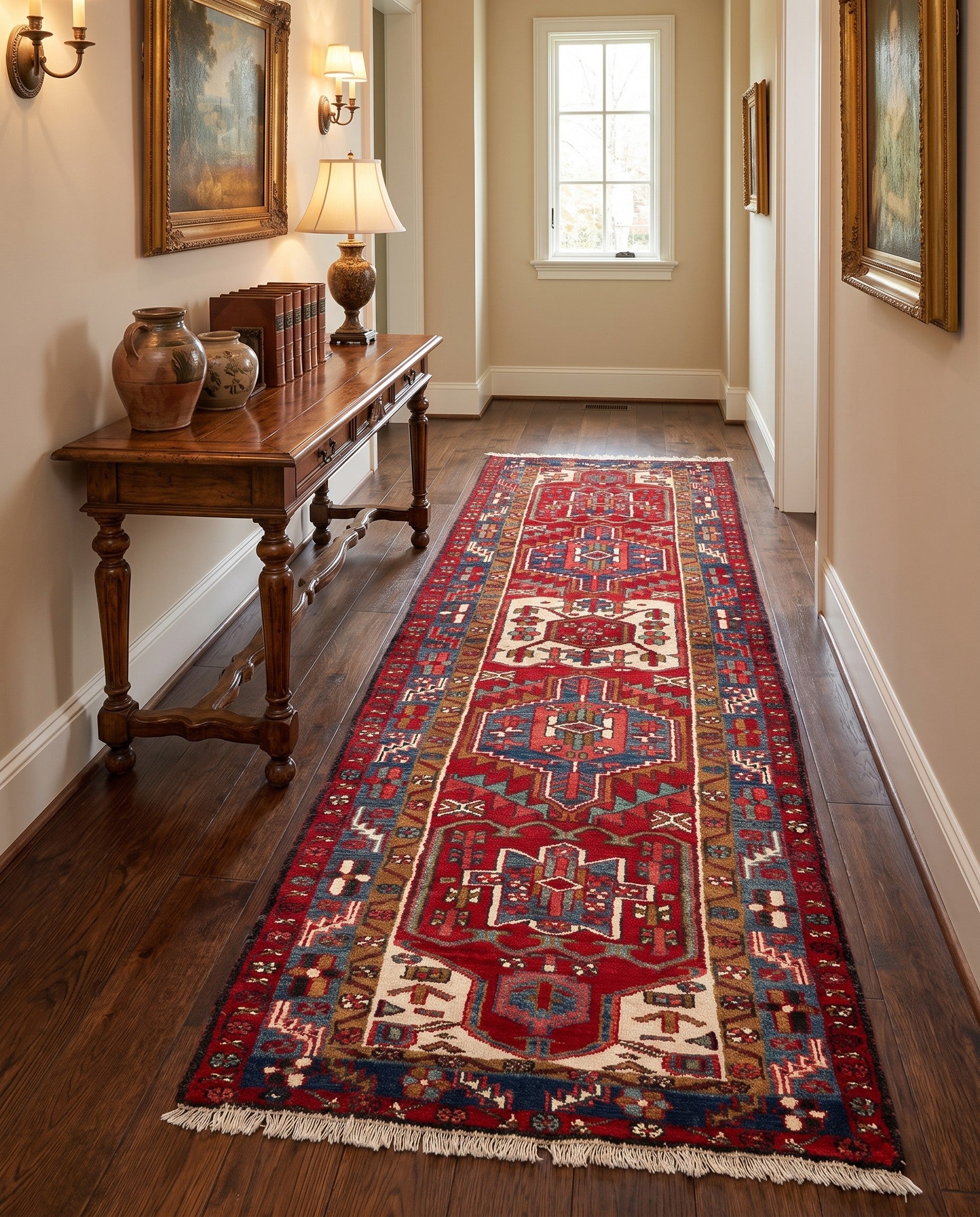 3' 5 x 9' 11 Gharajeh Wool Runner Rug