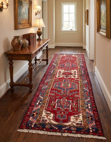 3' 5 x 9' 11 Gharajeh Wool Runner Rug