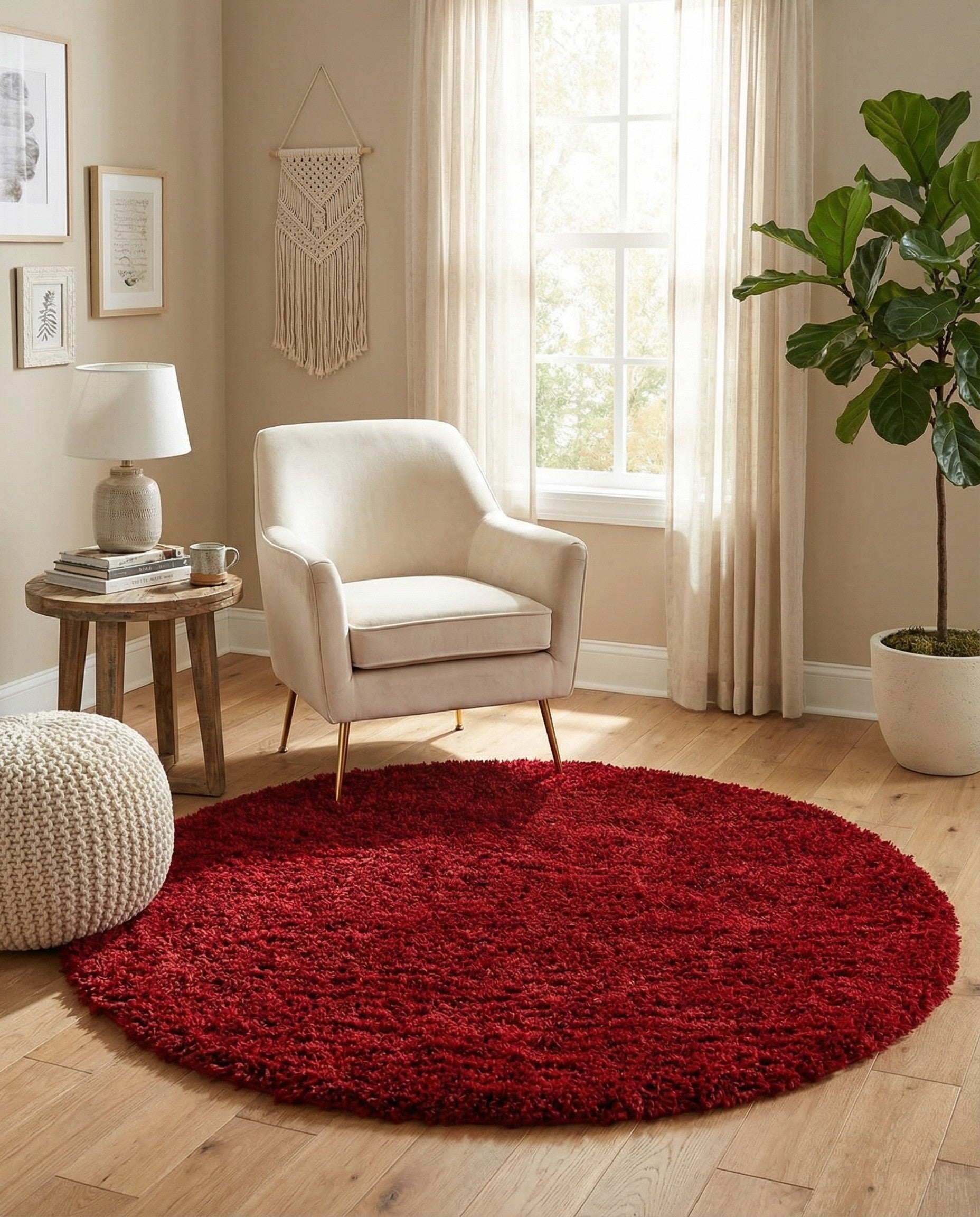  5' 3 x 5' 3 Marilyn Monroe&trade; Shag Round Rug