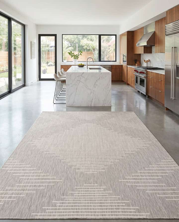 9' x 12' Easy-Clean Modern Indoor / Outdoor Rug
