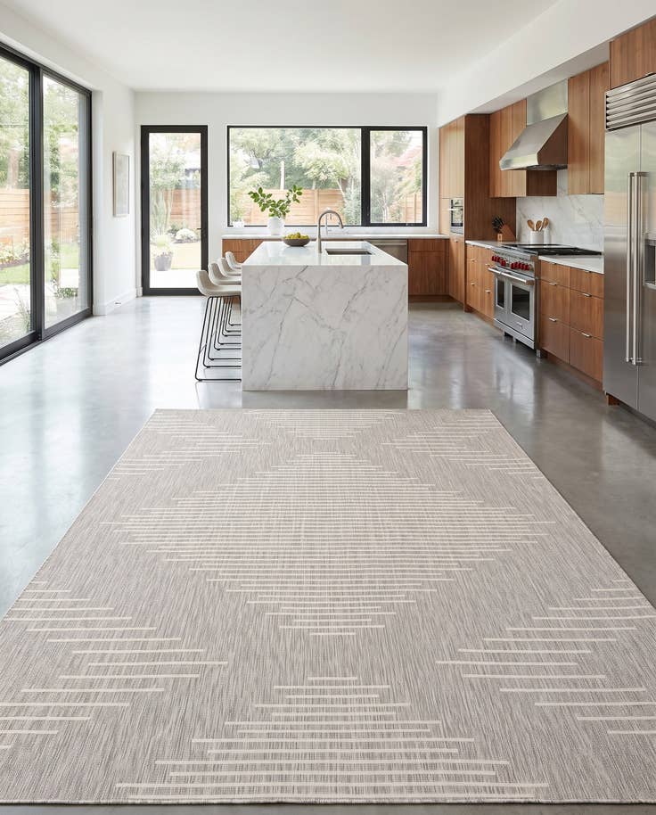 Detail image of 9' x 12' Easy-Clean Modern Indoor / Outdoor Rug
