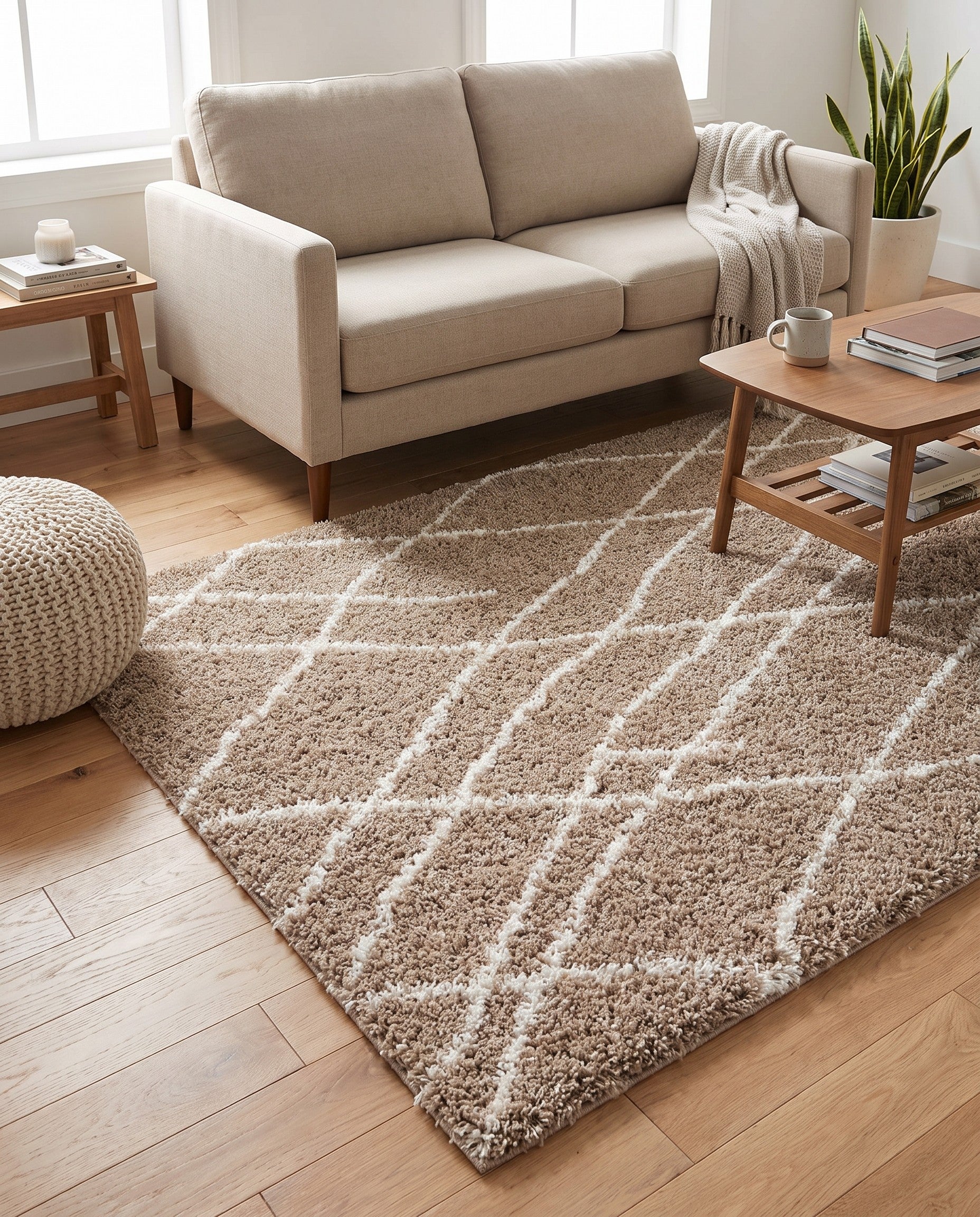 5' 3 x 8' Soft Touch Shag Rug