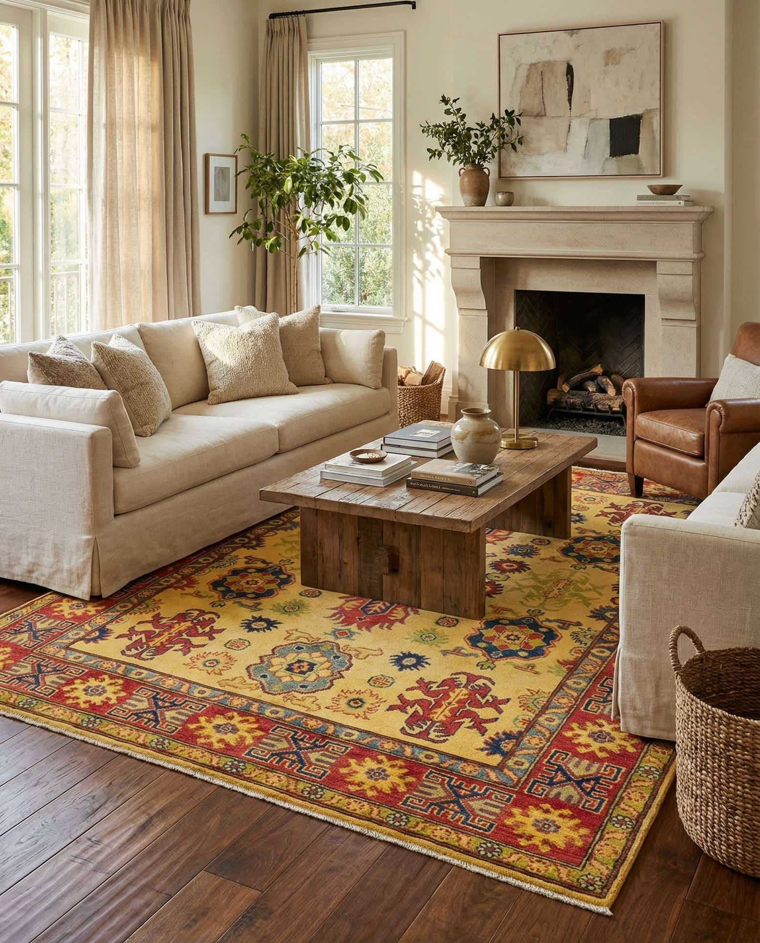 5' 2 x 7' Hand Knotted Kazak Rug