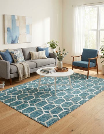 6' x 9' Lattice Trellis Rug