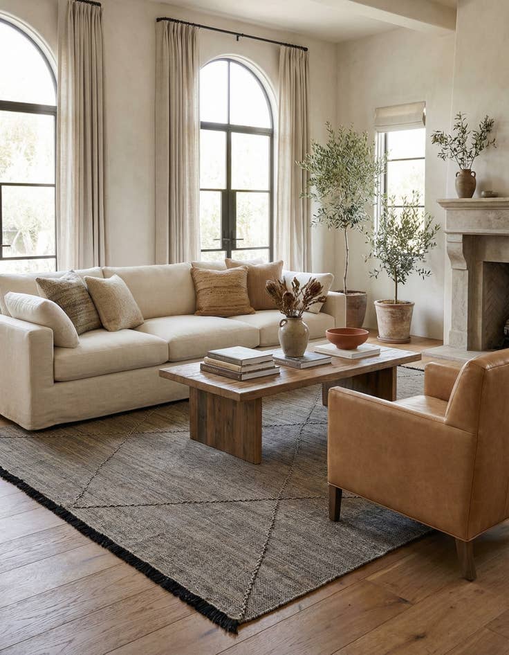 Detail image of 8' 3 x 9' 8  Hand Knotted Moroccan Wool Rug