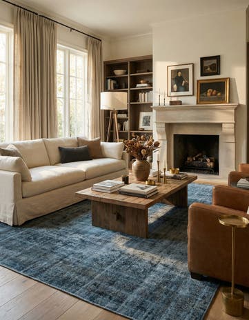 8' 6 x 13' 5 Hand Knotted Ultra Vintage Persian Wool Rug