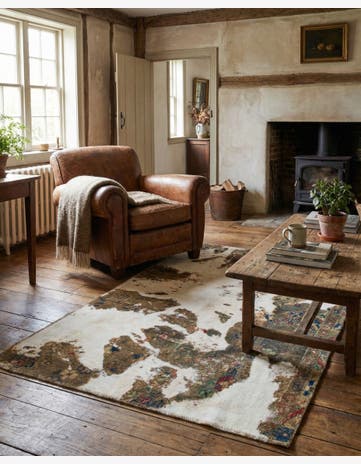 3' 6 x 4' 10 Hand Knotted Ultra Vintage Persian Wool Rug