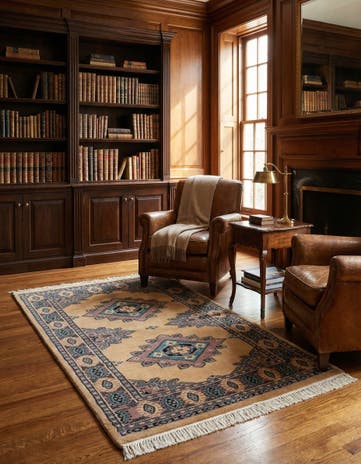 3' 1 x 5' 6 Hand Knotted Bokhara Oriental Rug
