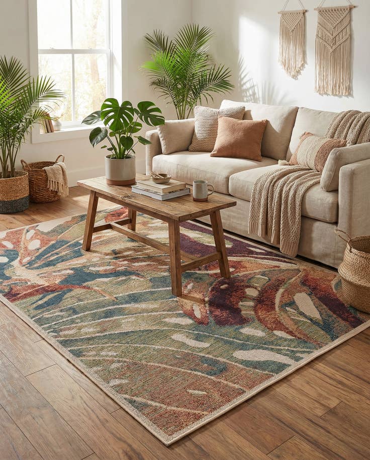 Detail image of 5' 3 x 7' 7 Easy-Clean Baja Indoor / Outdoor Rug