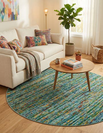 5' 3 x 5' 3 Calypso Round Rug