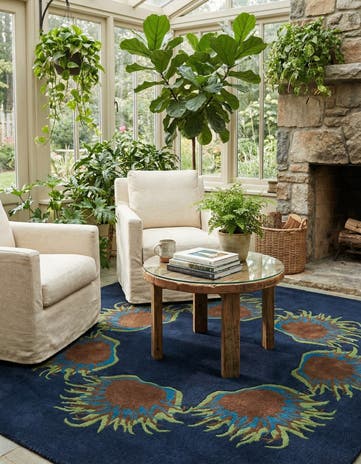 7' 6 x 7' 7 Luna Wool Square Rug