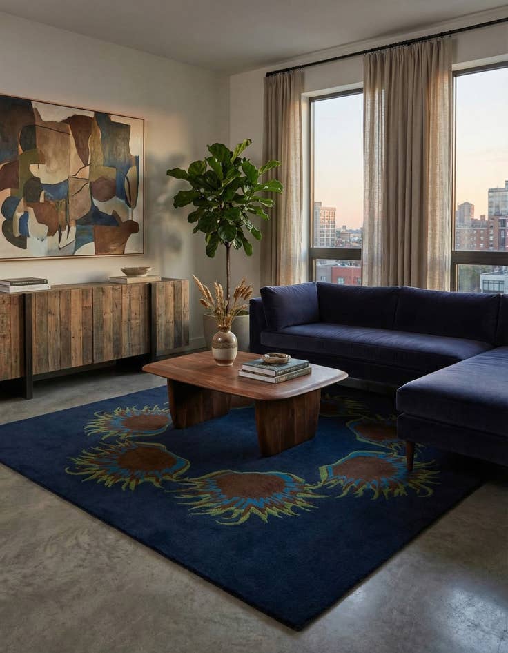 Detail image of 7' 7 x 7' 8 Luna Square Rug