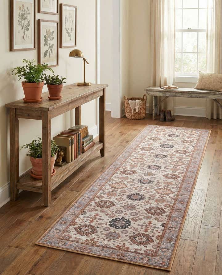2' 7 x 12' Washable Timeless Runner Rug