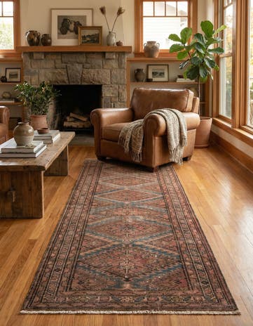 3' 6 x 9' 10 Hand Knotted Ultra Vintage Persian Wool Runner Rug
