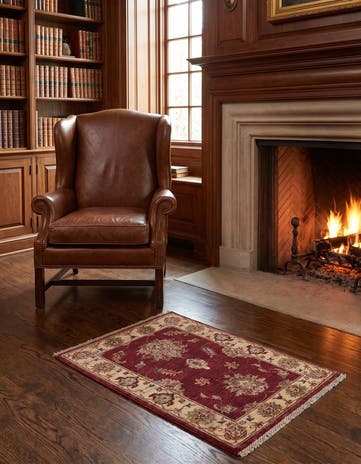2' x 3' 2 Hand Knotted Ziegler Rug