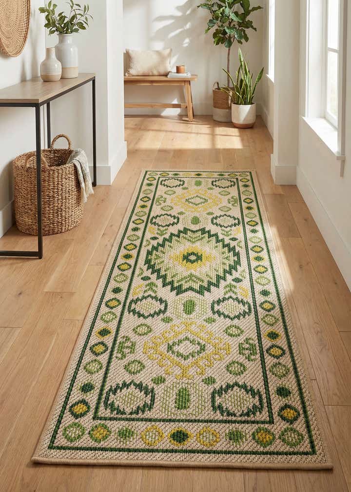 2' x 5' Easy-Clean Baja Indoor / Outdoor Runner Rug