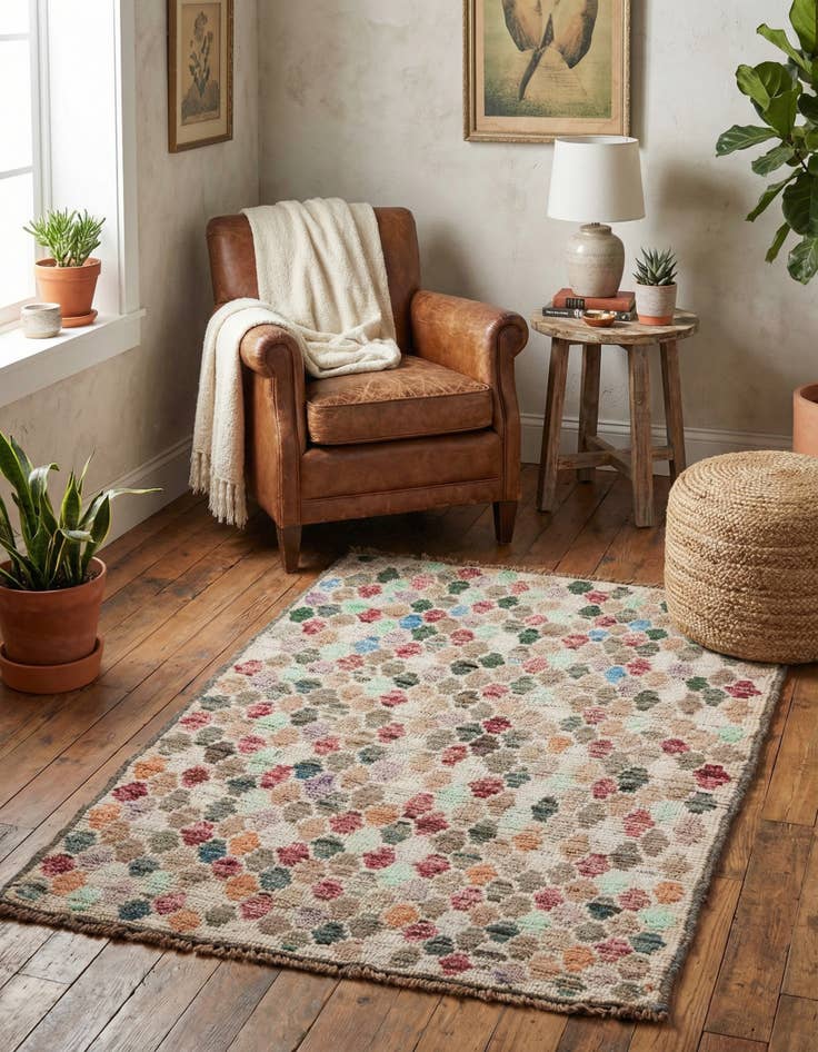 Detail image of 2' 7 x 4' 4  Hand Knotted Balouch Wool Rug