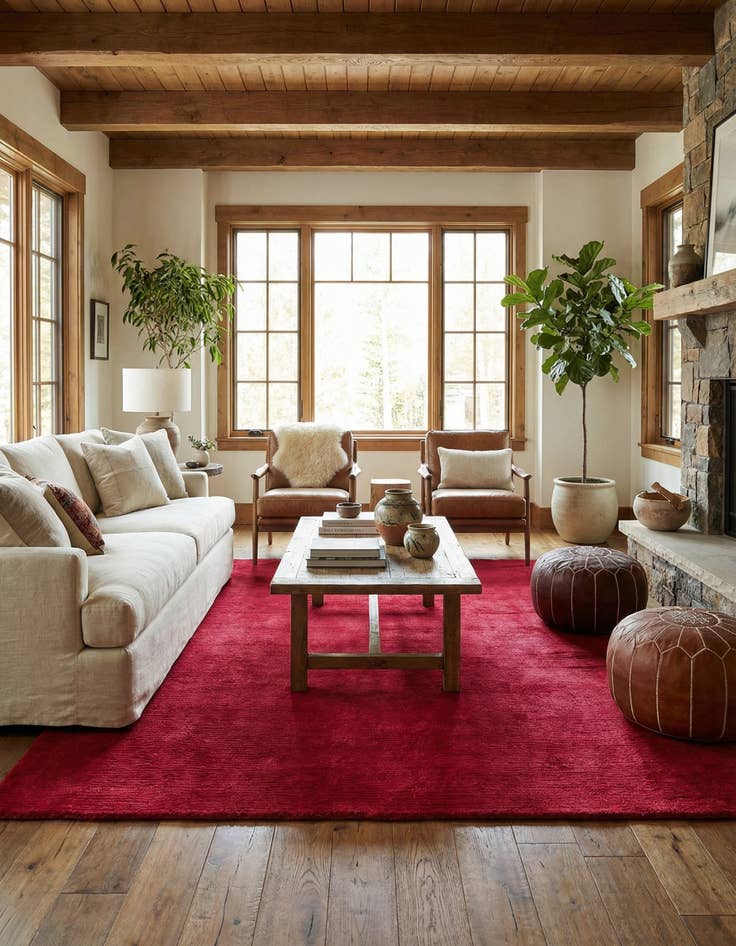 Detail image of 4' 5 x 6' 6  Hand Knotted Kashkuli Gabbeh Rug