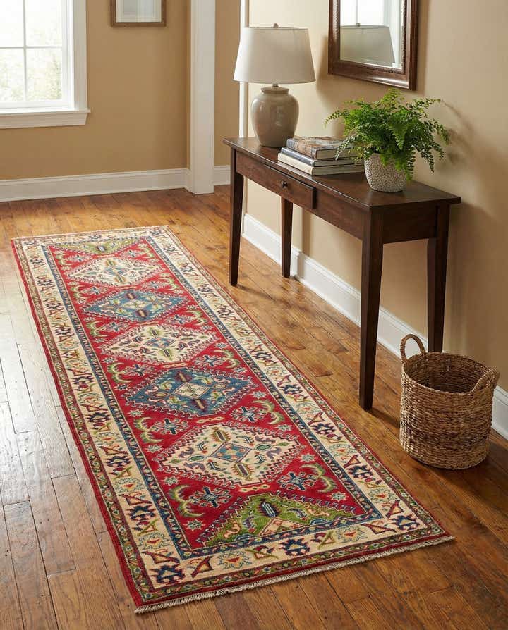 2' 8 x 9' 7 Hand Knotted Kazak Runner Rug