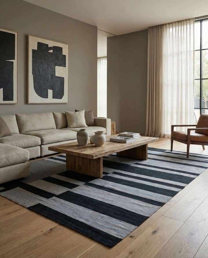 8' 3 x 11' 2 Hand Woven Kilim Modern Wool Rug