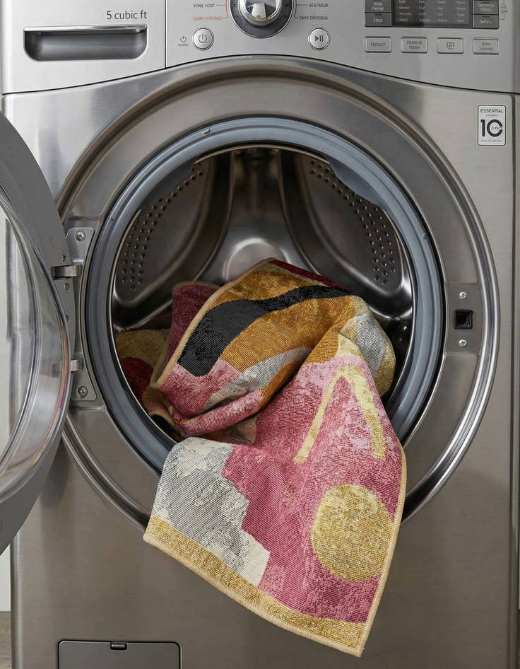 Detail image of 2' x 8'  Washable Modern Indoor / Outdoor Runner Rug