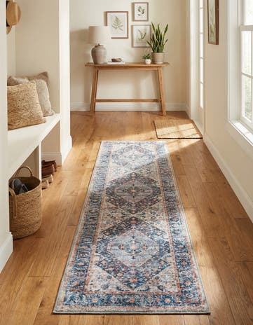 2' x 8' Washable Yara Runner Rug