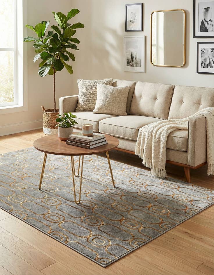 Detail image of 4' x 6' Vogue Geo Rug