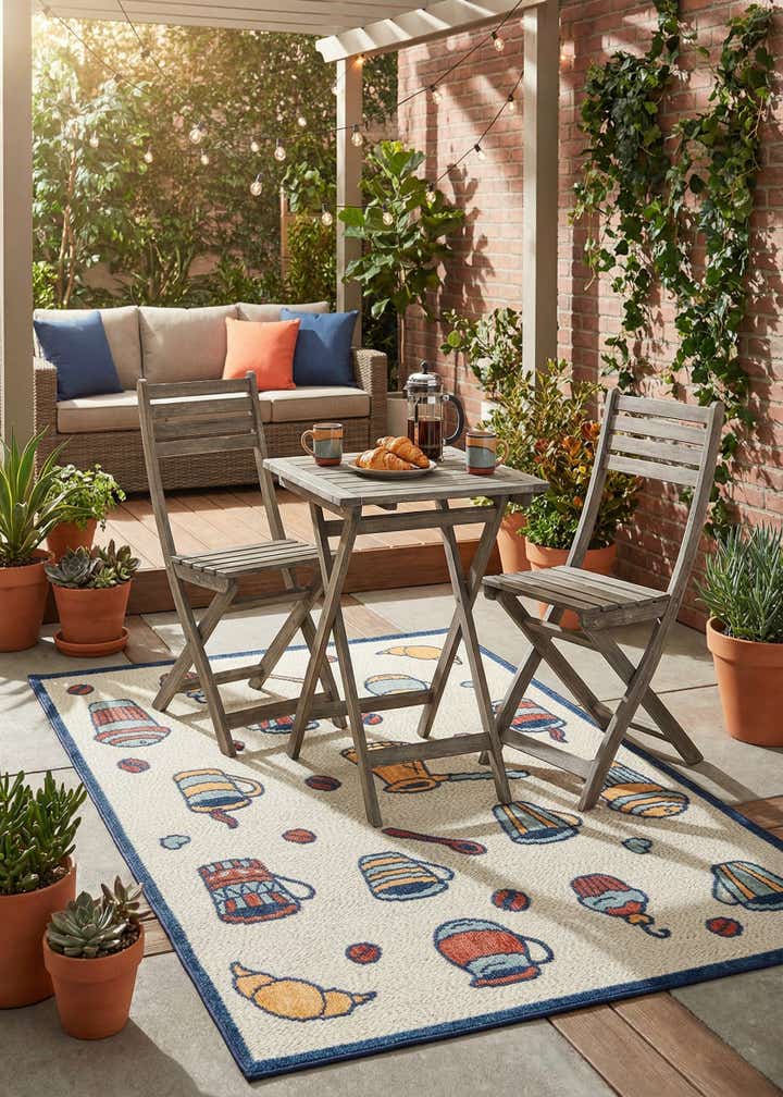 5' x 7' 6 Easy-Clean Belize Indoor / Outdoor Rug