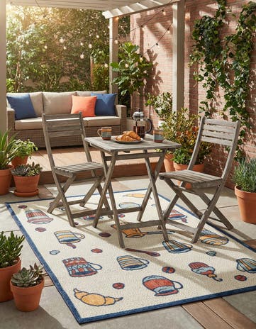 5' x 7' 6 Easy-Clean Belize Indoor / Outdoor Rug