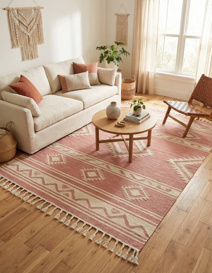 Detail image of 9' x 12'  Hand Woven Arizona Wool Rug