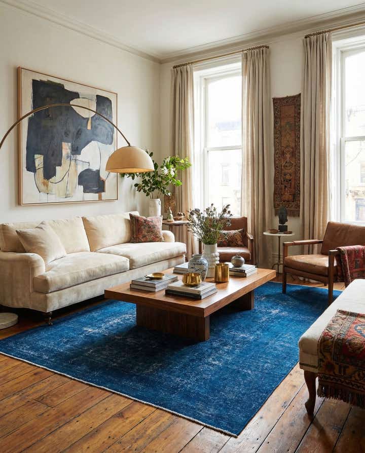 9' 1 x 12' 4 Hand Knotted Ultra Vintage Persian Wool Rug