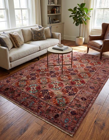 5' 3 x 7' Hand Knotted Ariana Ziegler Rug