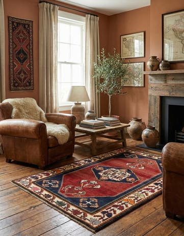 3' 10 x 5' Ghashghai Wool Rug