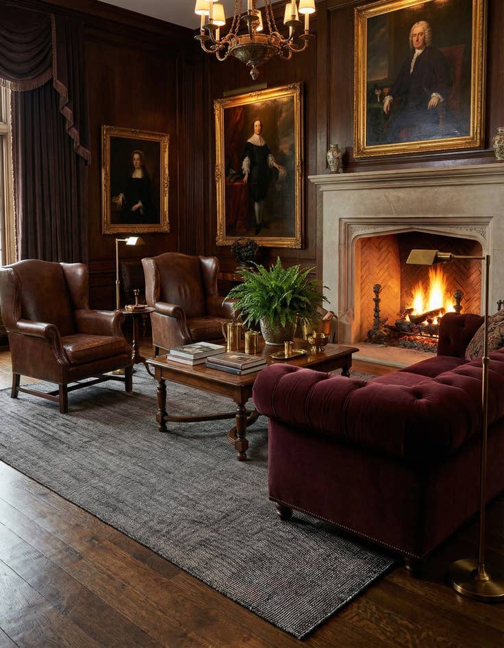 Detail image of 9' x 12'  Hand Woven Jill Zarin English Manor Farmhouse Wool Rug