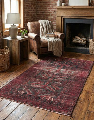 2' 9 x 5' 2 Hand Knotted Ultra Vintage Persian Wool Rug