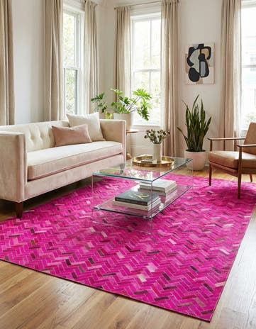 5' x 7' 10 Cowhide Rug