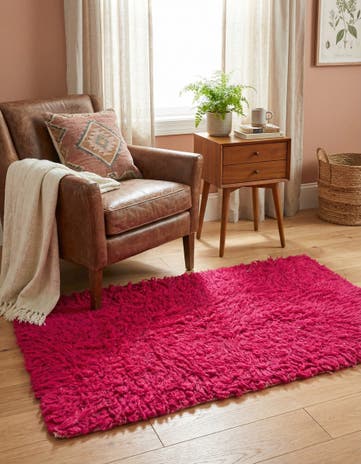 2' 3 x 4' Hand Knotted Moroccan Wool Rug
