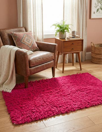 2' 3 x 4' Hand Knotted Moroccan Wool Rug