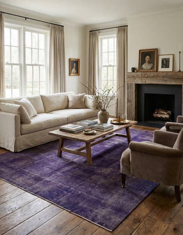 9' 3 x 11' 10 Hand Knotted Ultra Vintage Persian Wool Rug