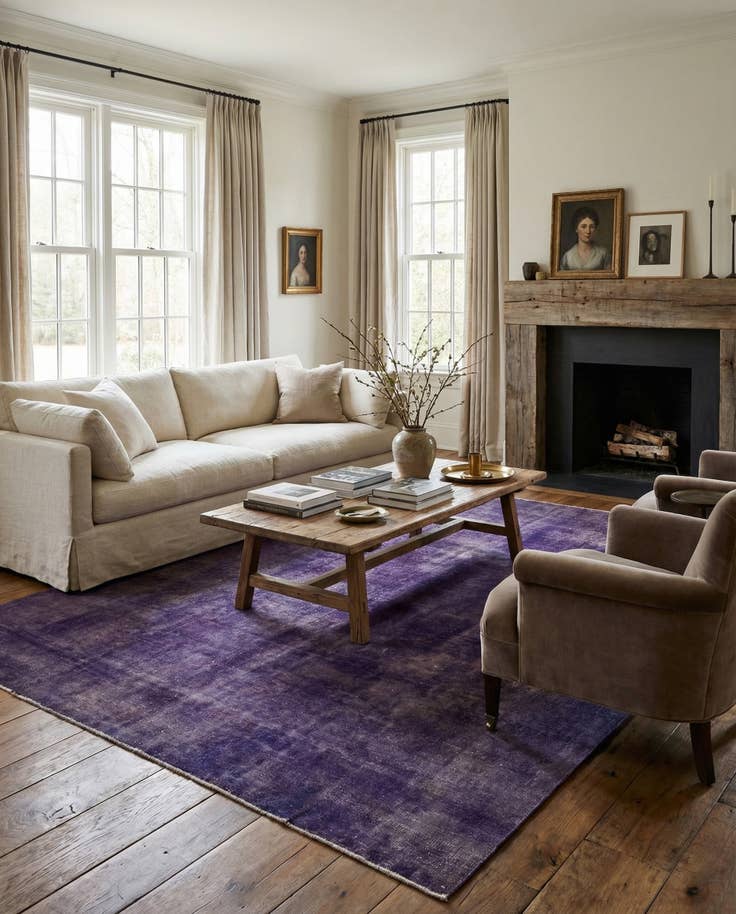 Detail image of 9' 3 x 11' 10 Hand Knotted Ultra Vintage Persian Wool Rug