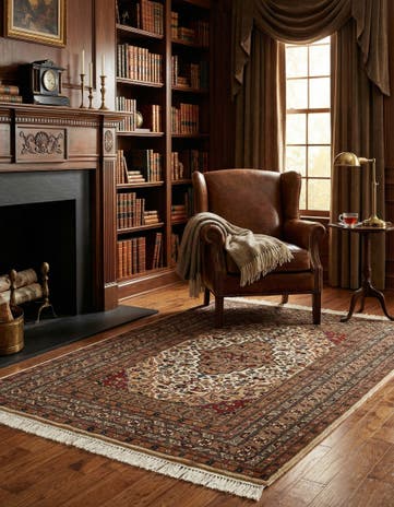 4' x 6' Hand Knotted Bokhara Oriental Rug