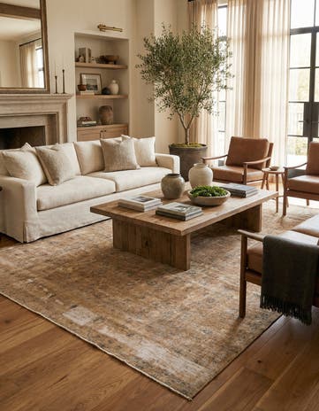 7' 9 x 11' 4 Hand Knotted Ultra Vintage Persian Wool Rug