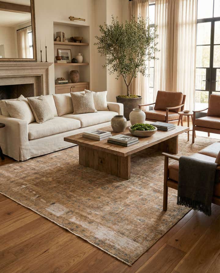 7' 9 x 11' 4 Hand Knotted Ultra Vintage Persian Wool Rug