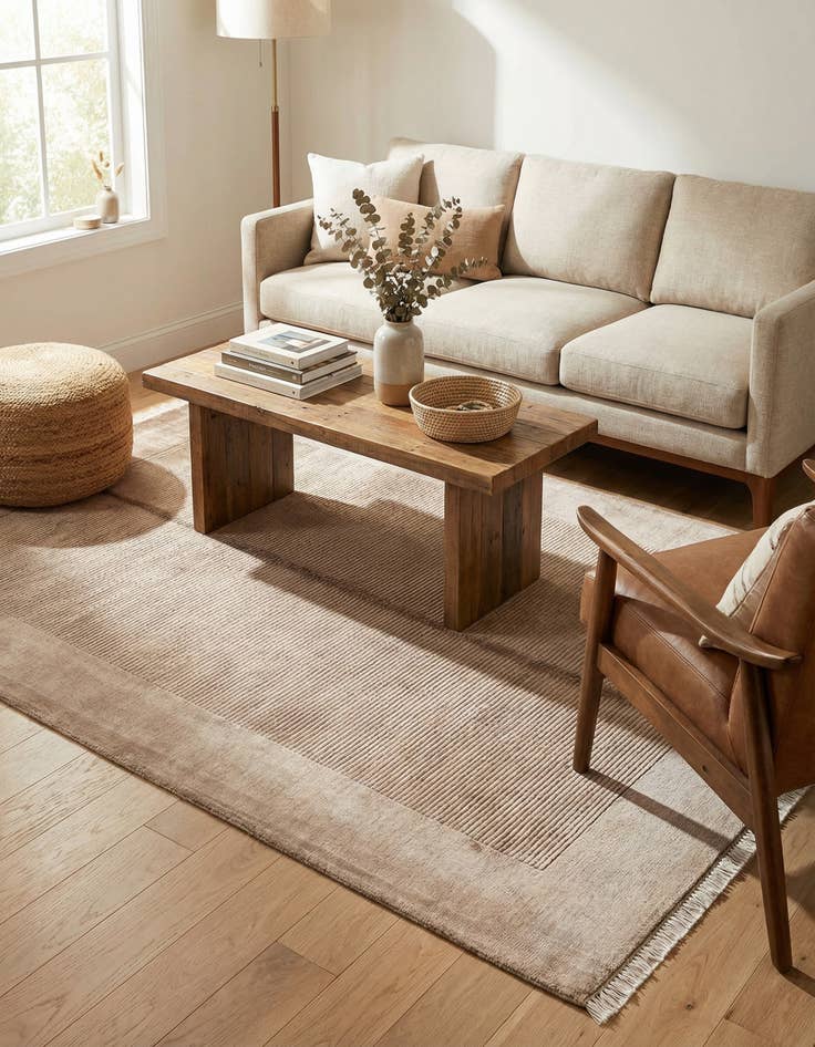 Detail image of 4' 10 x 6' 9  Hand Knotted Darya Wool Rug