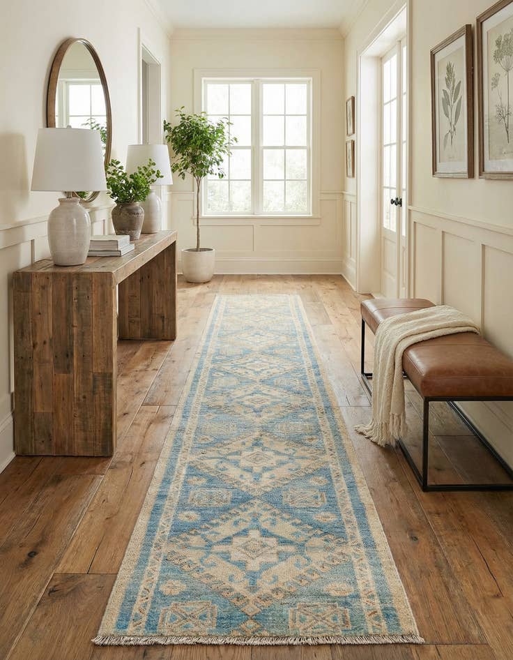 Detail image of 1' 9 x 11' 7  Hand Knotted Ultra Vintage Persian Wool Runner Rug