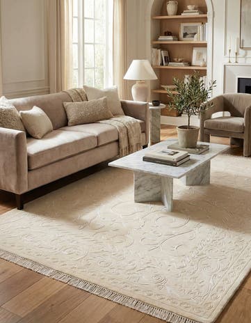 4' 11 x 6' 9 Hand Knotted Darya Wool Rug