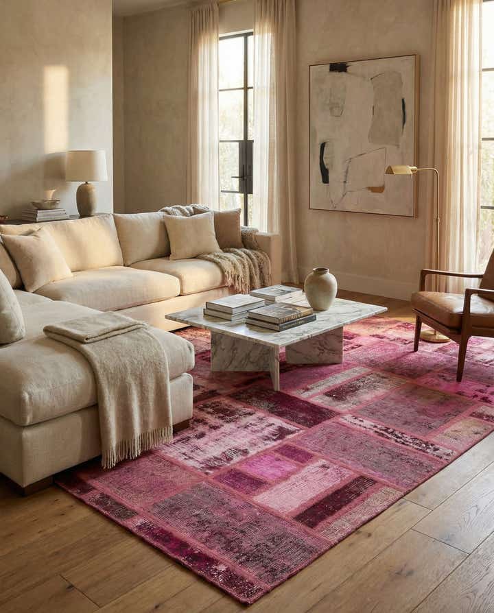 6' x 7' 5 Hand Knotted Ultra Vintage Persian Wool Rug